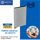 PORTA TARJETA DE CREDITO KALI COLOR GRIS
