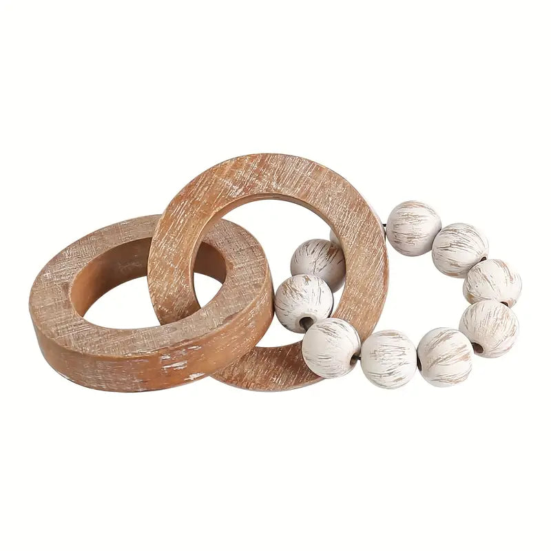 Cadena Decorativa Madera 3 Eslabones