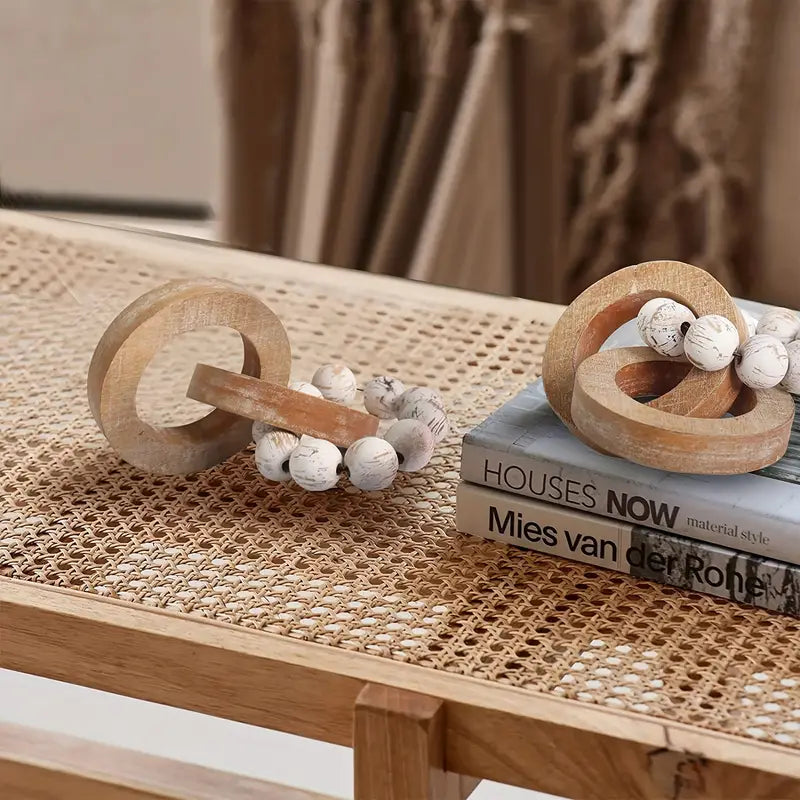 Cadena Decorativa Madera 3 Eslabones
