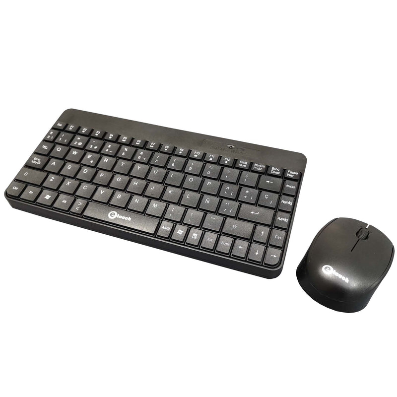 TECLADOS ETOUCH®: COMBO TECLADO MINI INALAMBRICO + MOUSE