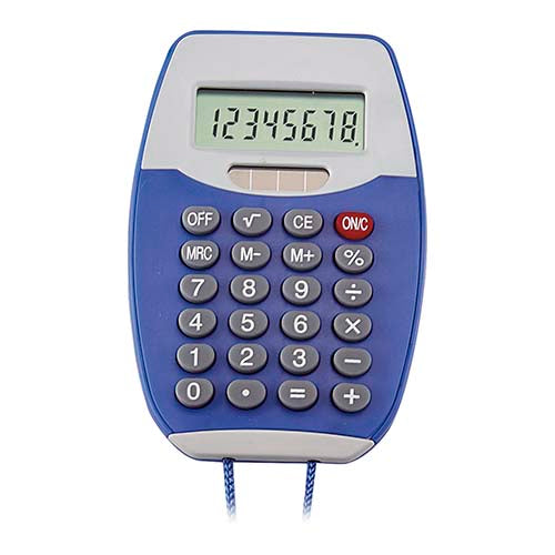 CALCULADORA COLGABLE ENCORE AZUL
