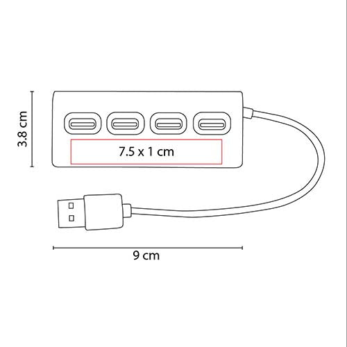 CONCENTRADOR / HUB DE PUERTOS USB NEWPORT
