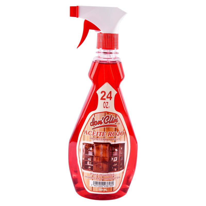 Aceite Rojo Atomizador 24 oz. Don Clin.