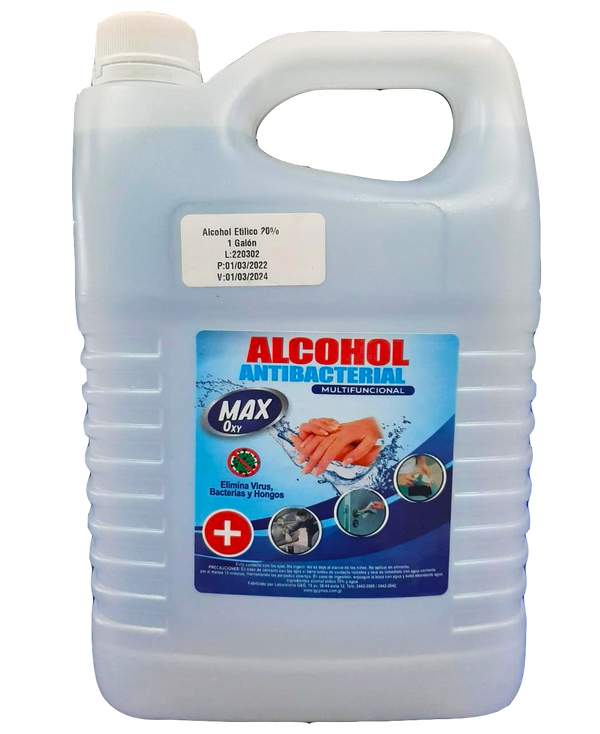 Alcohol Liquido al 70% Galon. Max.