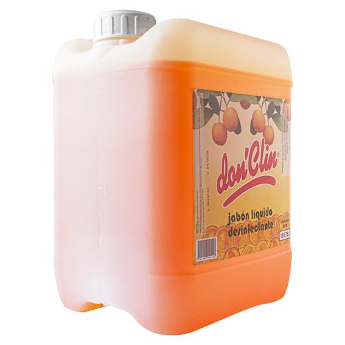 Jabon Liquido Antibacterial Liquido 10 Litros. Don Clin. Mandarina.
