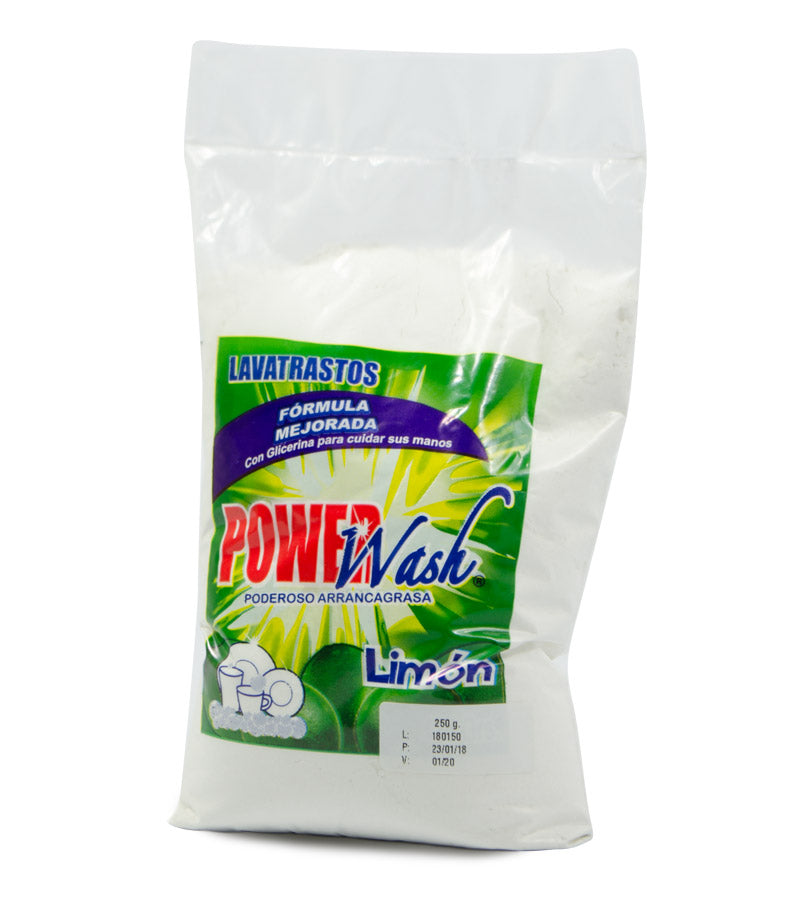 Limpiador en Polvo Bolsa de 250gr. Power Wash.